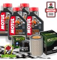 TAGLIANDO 4L MOTUL 7100 15W50 + FILTRI HIFLO HONDA CB 600 S HORNET 2002