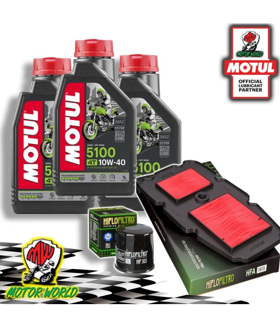 TAGLIANDO 3L MOTUL 5100 10W40 + FILTRI HIFLO HONDA XL 650 V TRANSALP 2007