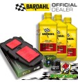TAGLIANDO 3L BARDAHL XTC 10W50 + FILTRI HIFLO HONDA XL 650 V TRANSALP 2007