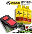 TAGLIANDO 3L BARDAHL XTC 10W40 + FILTRI HIFLO HONDA XL 650 V TRANSALP 2007