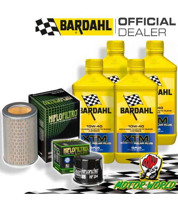 TAGLIANDO 4L BARDAHL XTM 10W40 + FILTRI HIFLO HONDA CB 600 F HORNET 2005 2006