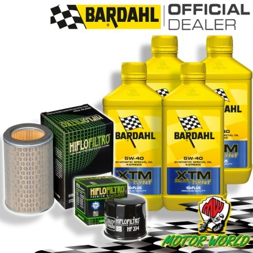 TAGLIANDO 4L BARDAHL XTM 5W40 + FILTRI HIFLO HONDA CBF 600 2004 2005 2006 2007