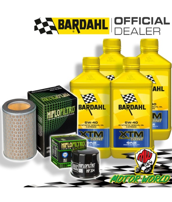 TAGLIANDO 4L BARDAHL XTM 5W40 + FILTRI HIFLO HONDA CBF 600 2004 2005 2006 2007