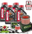 TAGLIANDO 4L MOTUL 7100 15W50 + FILTRI HIFLO HONDA NX 650 DOMINATOR 2002