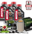 TAGLIANDO 4L MOTUL 7100 10W50 + FILTRI HIFLO HONDA CB 600 S HORNET 2002