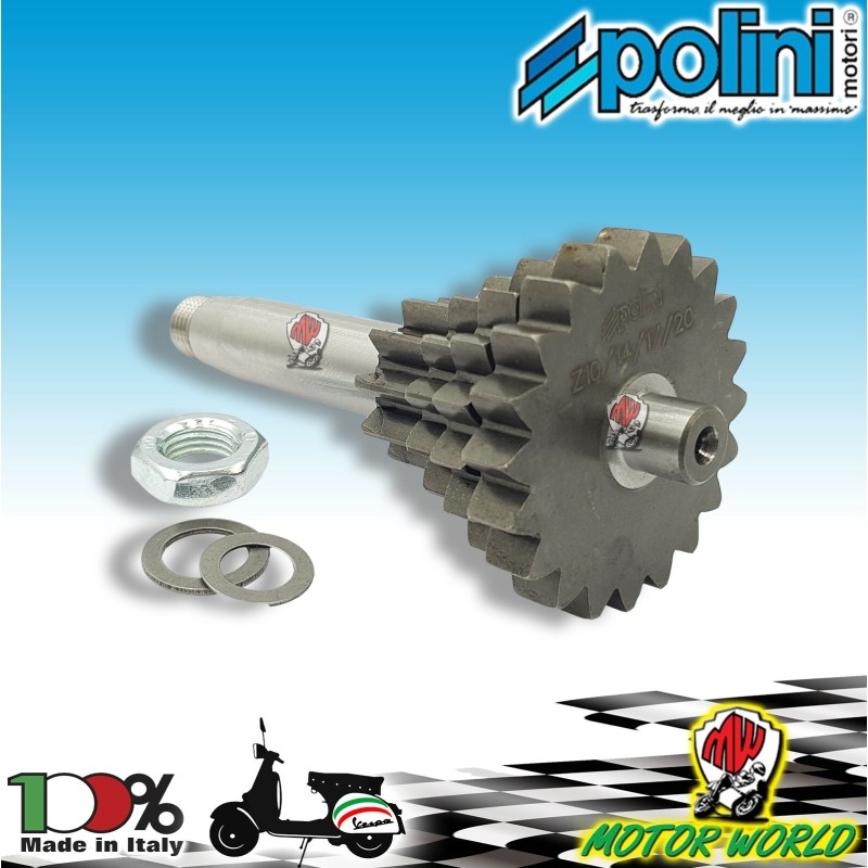 INGRANAGGIO PRIMARIO QUADRUPLO VESPA SPECIAL R L N 50 TERZA E QUARTA CORTA