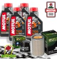 TAGLIANDO 4L MOTUL 7100 10W40 + FILTRI HIFLO HONDA CB 600 S HORNET 2002
