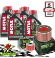 TAGLIANDO 4L MOTUL 5100 15W50 + FILTRI HIFLO HONDA NX 650 DOMINATOR 2002