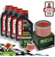 TAGLIANDO 4L MOTUL 5000 10W40 + FILTRI HIFLO HONDA NX 650 DOMINATOR 2002