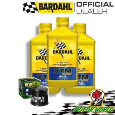TAGLIANDO 3L BARDAHL XTM 10W40 + FILTRO HIFLO HF138