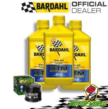 TAGLIANDO 3L BARDAHL XTM 5W40 + FILTRO HIFLO HF138