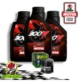 TAGLIANDO RACING 3L MOTUL 300V 10W40 + FILTRO Suzuki King Quad AXi 500 2009 2010