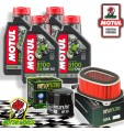 TAGLIANDO 4L MOTUL 5100 10W50 + FILTRI HIFLO HONDA XRV 650 AFRICA TWIN 2001 2002