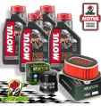 TAGLIANDO 4L MOTUL 7100 10W50 + FILTRI HIFLO HONDA XRV 650 AFRICA TWIN 2001 2002