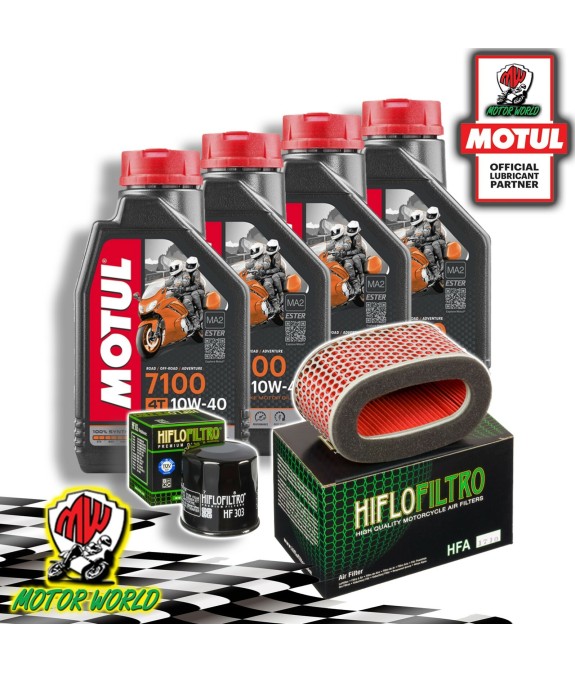 TAGLIANDO 4L MOTUL 7100 10W40 + FILTRI HIFLO HONDA VT 750 Shadow Spirit 2007