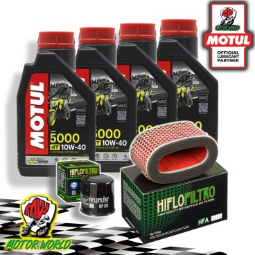 TAGLIANDO 4L MOTUL 5000 10W40 + FILTRI HIFLO HONDA VT 750 Shadow Spirit 2007