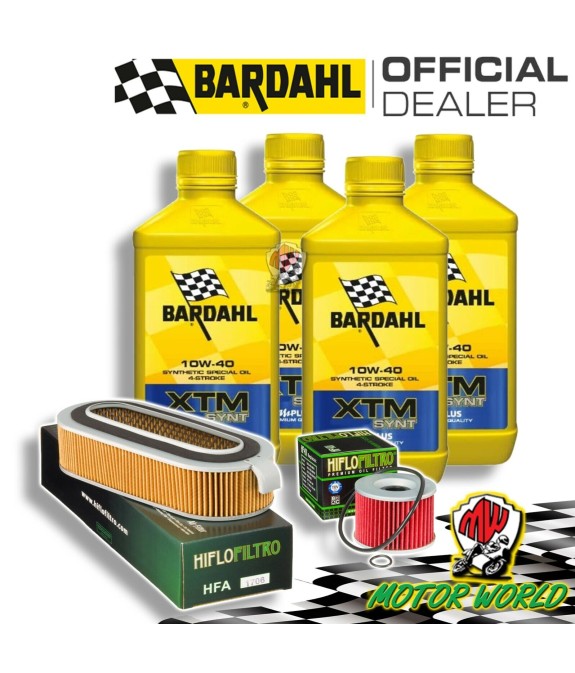 TAGLIANDO 4L BARDAHL XTM 10W40 + FILTRI HIFLO HONDA CB 1100 1981 1982 1983