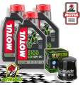 TAGLIANDO 3L MOTUL 5100 15W50 + FILTRO OLIO Kawasaki 636 ZX6-R Ninja KRT 2019