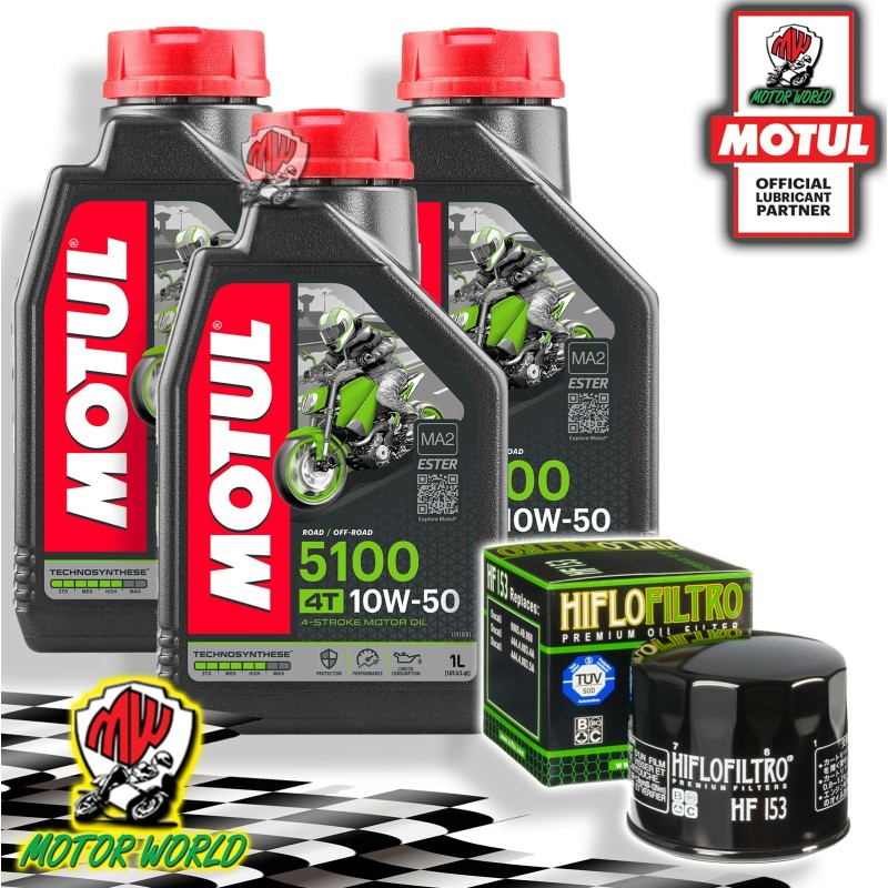 TAGLIANDO 3L MOTUL 5100 10W50 + FILTRO OLIO Gilera 150 Arcore