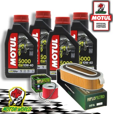 TAGLIANDO 4L MOTUL 5000 10W40 + FILTRI HIFLO HONDA CB 1100 1982 1983