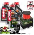 TAGLIANDO 3L MOTUL 7100 15W50 + FILTRI HIFLO HONDA XRV 750 AFRICA TWIN 1992
