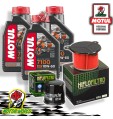TAGLIANDO 3L MOTUL 7100 10W60 + FILTRI HIFLO HONDA XRV 750 AFRICA TWIN 1992