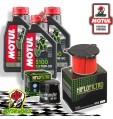 TAGLIANDO 3L MOTUL 5100 15W50 + FILTRI HIFLO HONDA XRV 750 AFRICA TWIN 1992