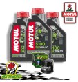 TAGLIANDO 3L MOTUL 5100 10W50 + FILTRO OLIO Suzuki SV 650  2015