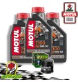 TAGLIANDO 3 L MOTUL 7100 15W50 + FILTRO OLIO HIFLO Suzuki SV 650 2014 2015