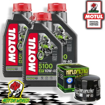 TAGLIANDO 3L MOTUL 5100 10W40 + FILTRO OLIO Ducati 620 Monster Dark MD 2004