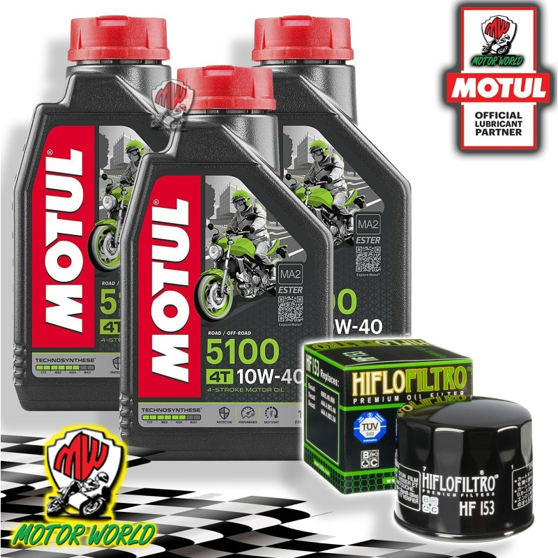TAGLIANDO 3L MOTUL 5100 10W40 + FILTRO OLIO Ducati 620 Monster Dark MD 2004