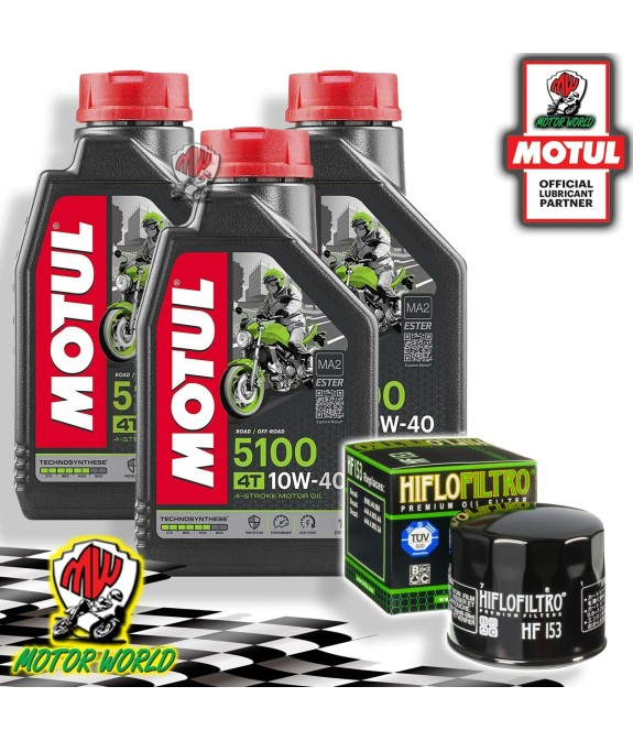 TAGLIANDO 3L MOTUL 5100 10W40 + FILTRO OLIO Ducati 620 Monster Dark MD 2004
