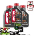 TAGLIANDO 3 L MOTUL 7100 10W60 + FILTRO OLIO HIFLO Suzuki SV 650 2014 2015