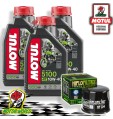 TAGLIANDO 3L MOTUL 5100 10W40 + FILTRO OLIO HF204