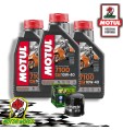 TAGLIANDO 3 L MOTUL 7100 10W40 + FILTRO OLIO HIFLO Suzuki 650 Gladius 2013