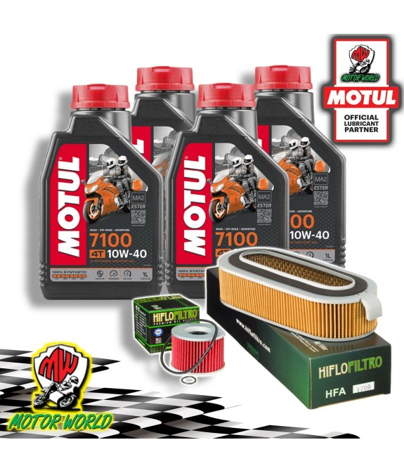 TAGLIANDO 4L MOTUL 7100 10W40 + FILTRI HIFLO HONDA CB 1100 1981 1982 1983