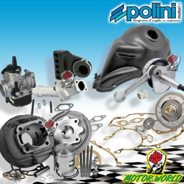 MAXI KIT GRUPPO TERMICO RACING + ALBERO MOTORE CONO 20 VESPA 130 PK XL APE MODIF