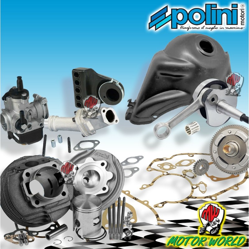MAXI KIT GRUPPO TERMICO RACING + ALBERO MOTORE CONO 20 VESPA 130 PK XL APE MODIF