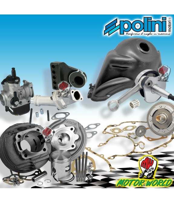 MAXI KIT GRUPPO TERMICO RACING + ALBERO MOTORE CONO 20 VESPA 130 PK XL APE MODIF