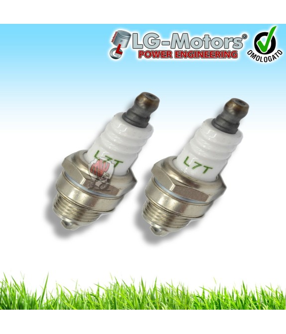 KIT 2 CANDELE UNIVERSALE PER DECESPUGLIATORE MOTOSEGA POTATORE 2 TEMPI L7T