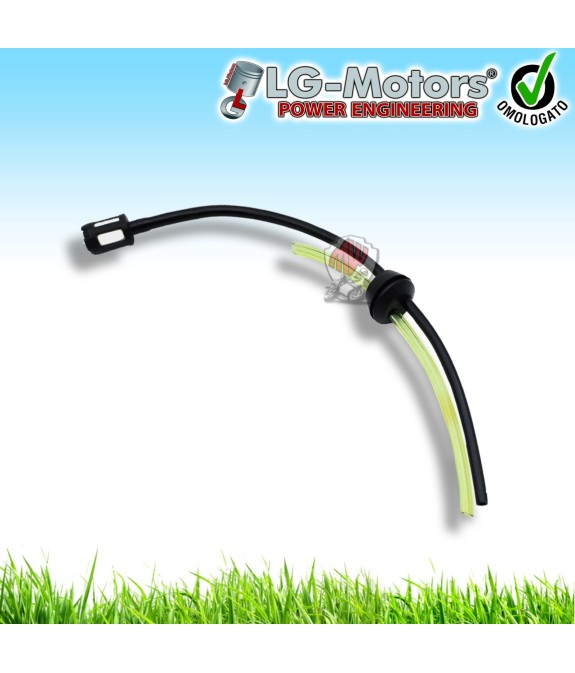 KIT 2 TUBI BENZINA CARBURANTE CON FILTRO E GOMMINO PER DECESPUGLIATORE 43 55 58