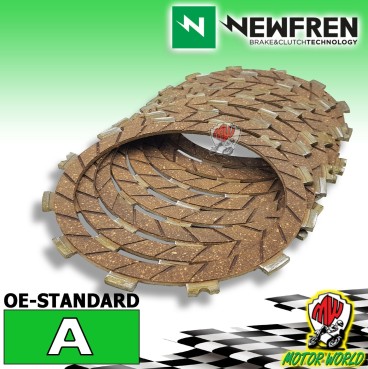 F1708A KIT 8 DISCHI FRIZIONE GUARNITI NEWFREN KAWASAKI ZX-6R NINJA 600 2015 2016
