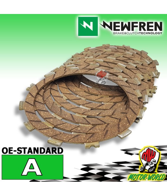 F1708A KIT 8 DISCHI FRIZIONE GUARNITI NEWFREN KAWASAKI ZX-6R NINJA 600 2015 2016