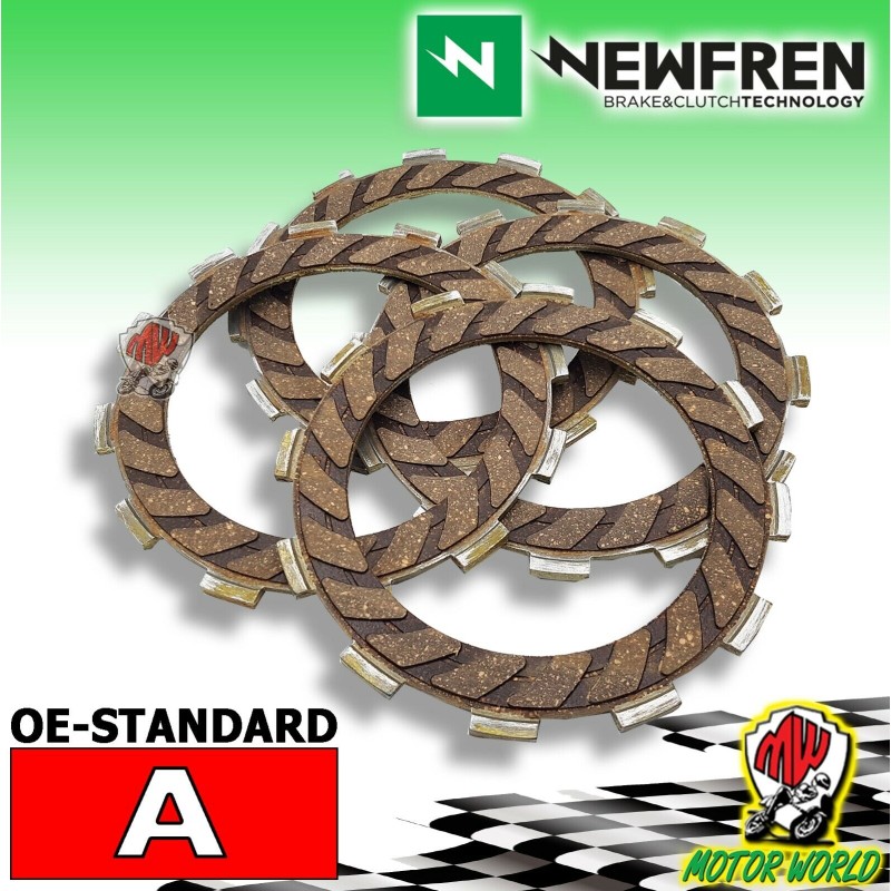 F1475A KIT 4 DISCHI FRIZIONE GUARNITI NEWFREN SUZUKI VALENTI SM 50 2015 IN POI