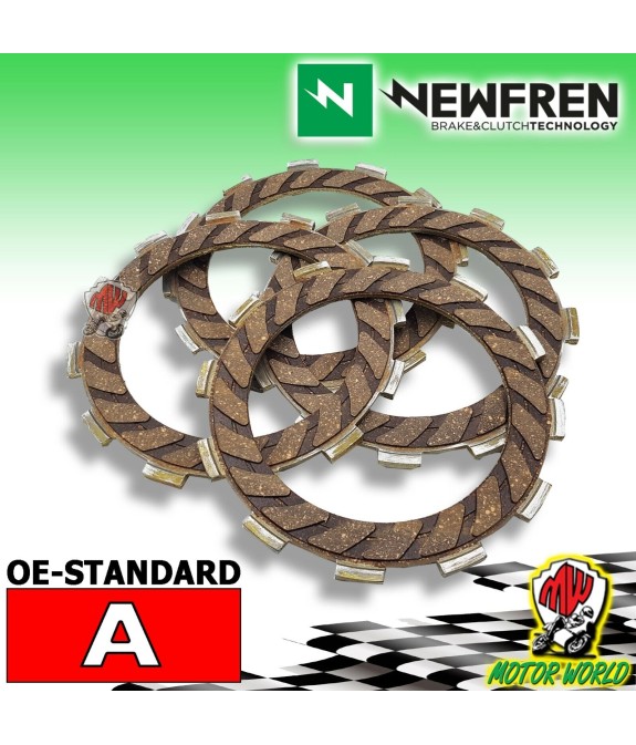 F1475A KIT 4 DISCHI FRIZIONE GUARNITI NEWFREN SUZUKI VALENTI SM 50 2015 IN POI