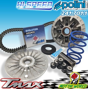 241.701.1 KIT VARIATORE HI-SPEED POLINI YAMAHA TMAX 530 EVOLUTION CON CINGHIA
