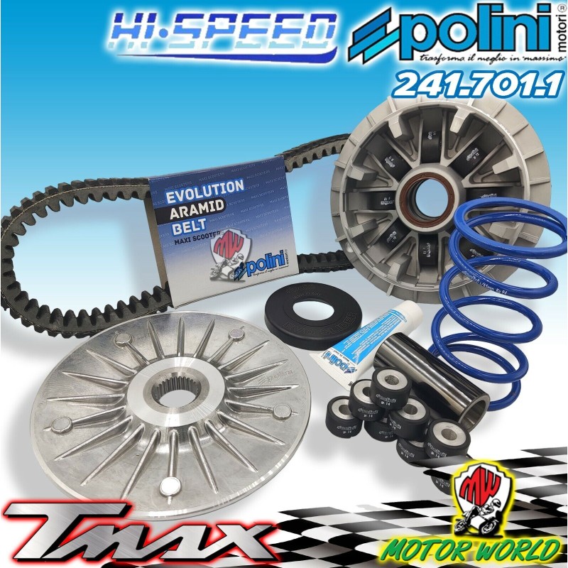 241.701.1 KIT VARIATORE HI-SPEED POLINI YAMAHA TMAX 530 EVOLUTION CON CINGHIA