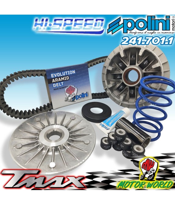 241.701.1 KIT VARIATORE HI-SPEED POLINI YAMAHA TMAX 530 EVOLUTION CON CINGHIA