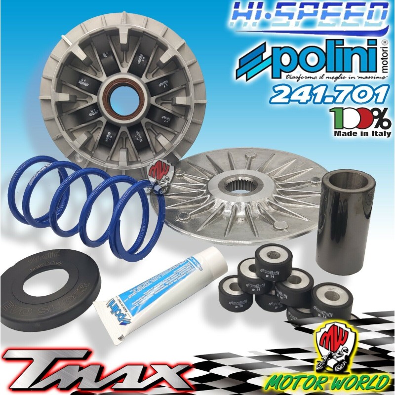 POLINI KIT VARIATORE HI-SPEED EVOLUTION YAMAHA T-MAX 530 DAL 2012 AL 2019 TMAX
