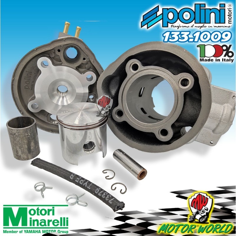 CILINDRO P1331009 76CC D.50 2T LC AM6 APRILIA 50 RS Extrema Repl 1993-1997